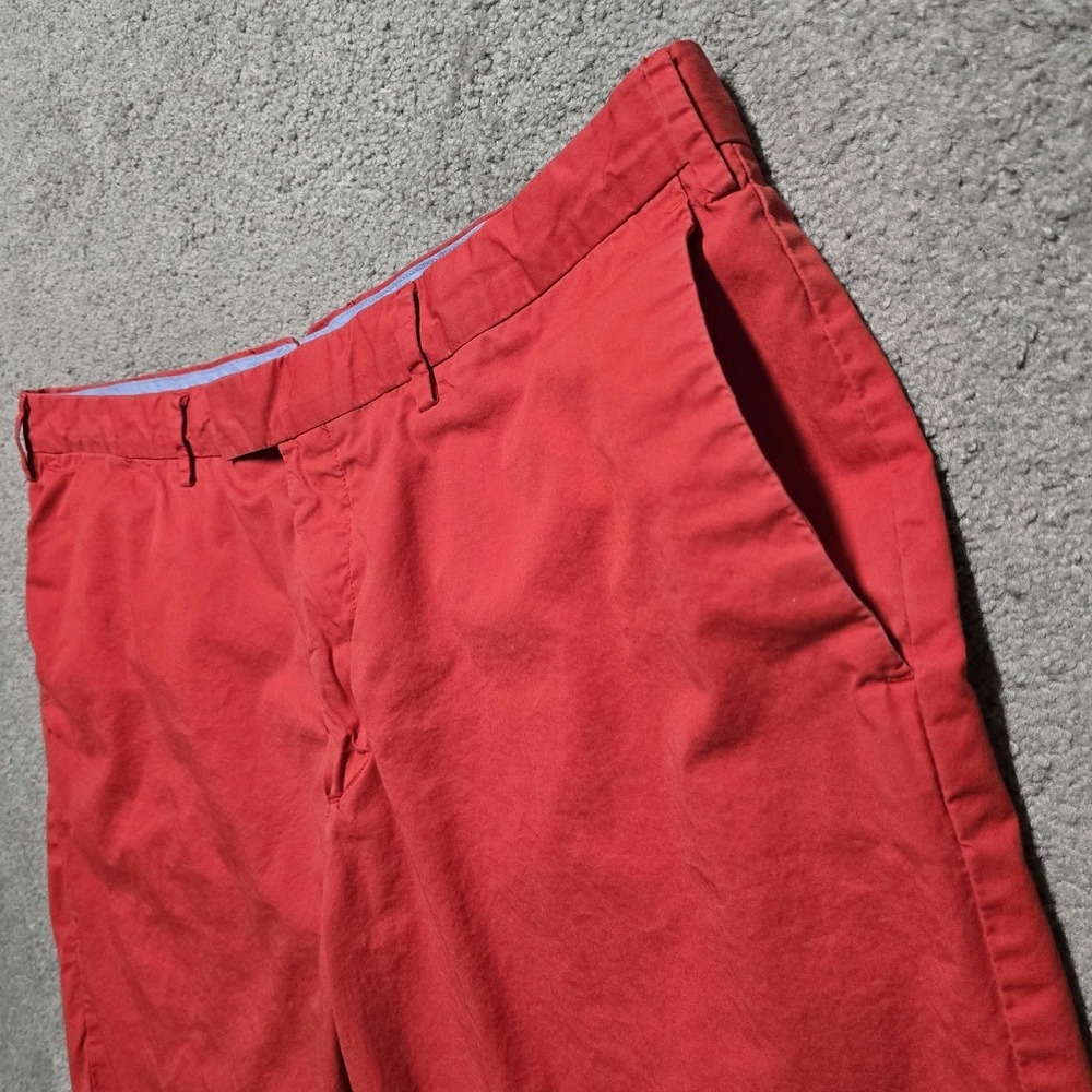 VTG Polo Ralph Lauren Classic Fit Nantucket Red Chino Shorts Mens 38 Pima Cotton - Picture 7 of 15